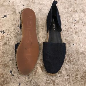 Via Spiga Chambray Flats